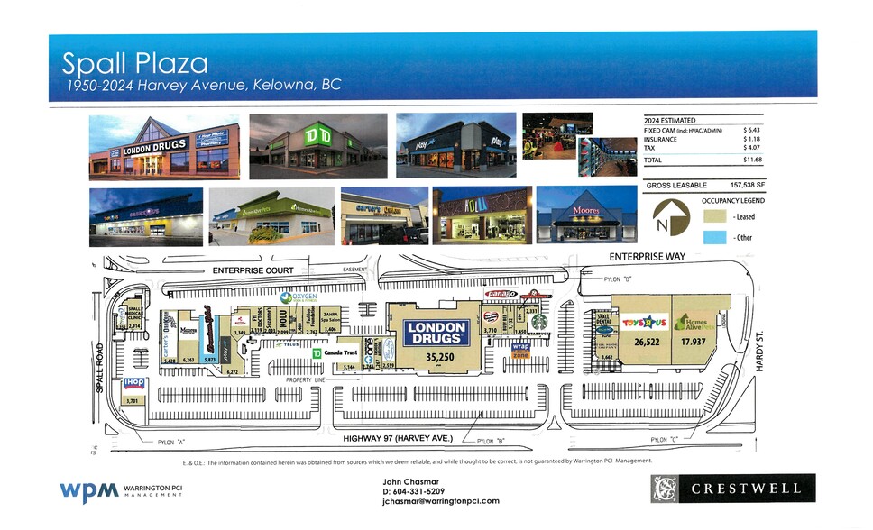 1950 Harvey Ave, Kelowna, BC for rent - Site Plan - Image 2 of 9