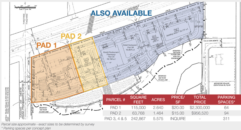 SE Ajo & Camino De Oeste, Tucson, AZ for sale - Site Plan - Image 3 of 5