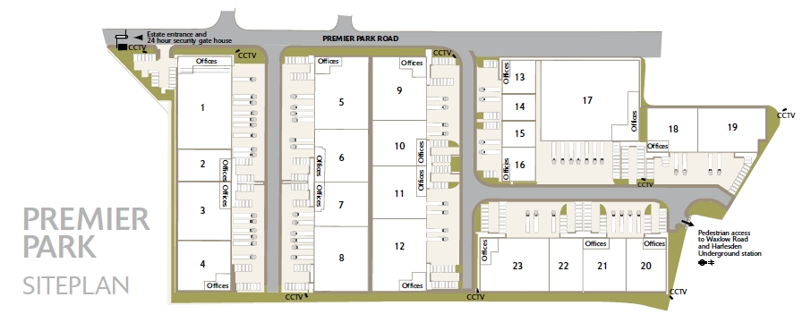 7 Premier Park Rd, London for rent - Site Plan - Image 2 of 4