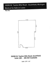 26206 W 12 Mile Rd, Southfield, MI to rent Floor Plan- Image 1 of 1