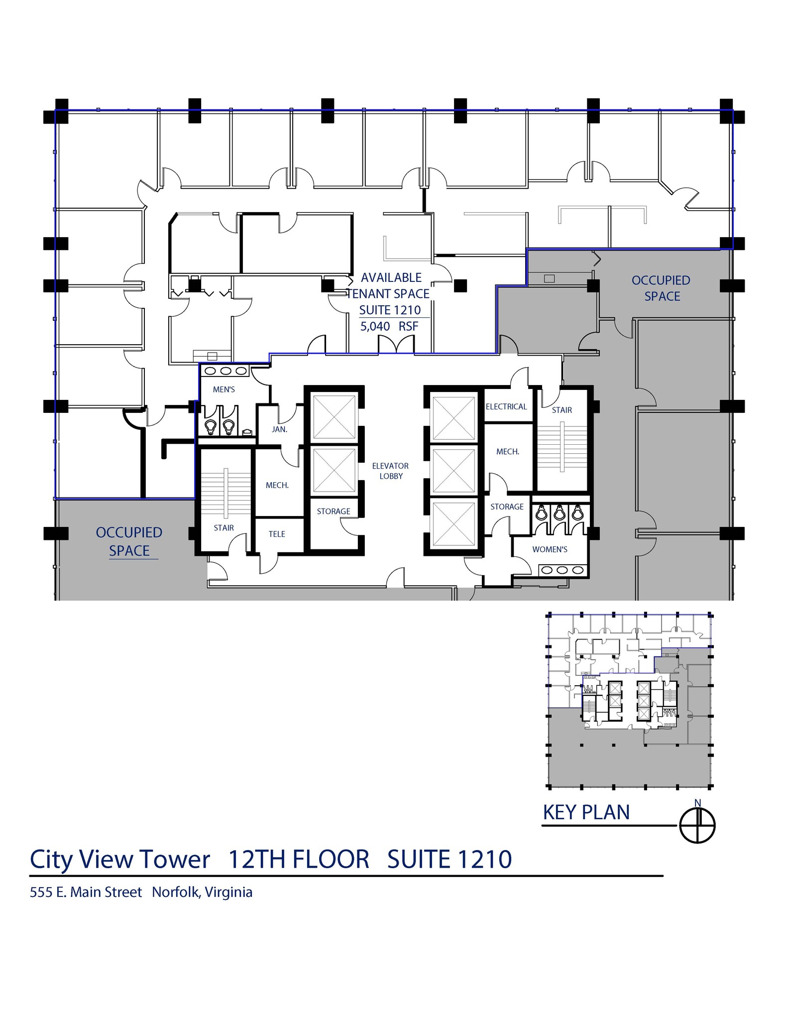 555 E Main St, Norfolk, VA for rent Floor Plan- Image 1 of 1