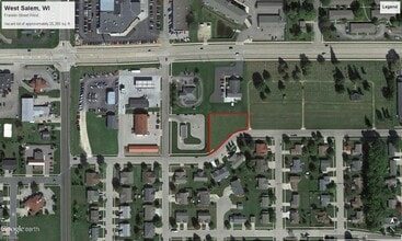 Franklin St, West Salem, WI - AERIAL  map view - Image1