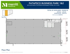 2652-2664 W Patapsco Ave, Baltimore, MD to rent Floor Plan- Image 1 of 1