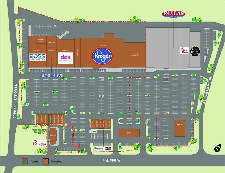 302-380 FM 1960 W, Houston, TX for rent - Site Plan - Image 2 of 12