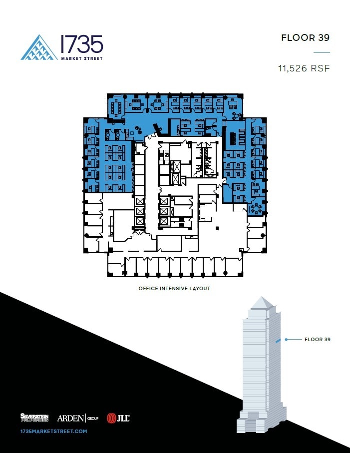 1735 Market St, Philadelphia, PA to rent Floor Plan- Image 1 of 2