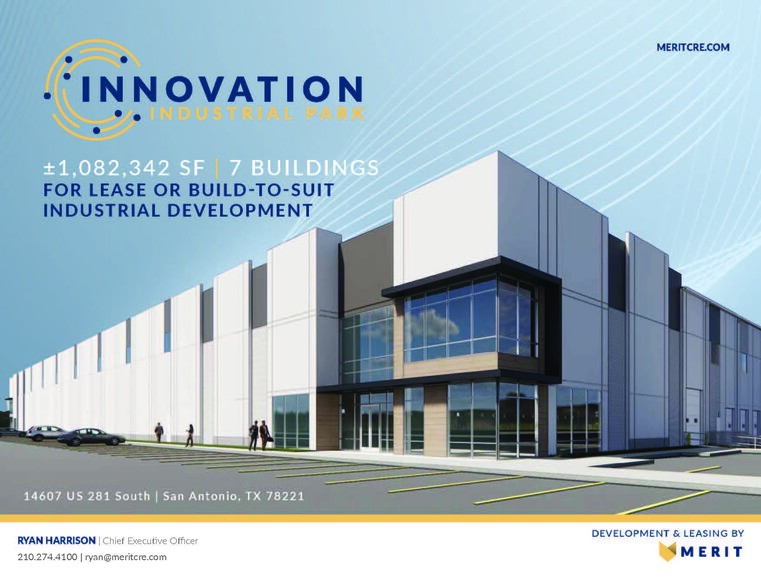 Innovation Industrial Park, San Antonio, TX for rent - Building Photo - Image 1 of 3