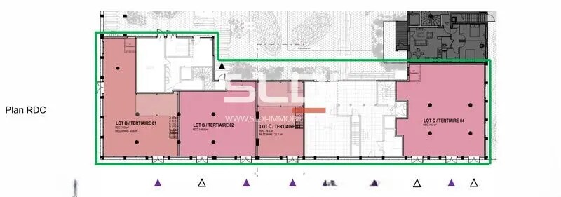 Retail in Vaulx-en-Velin to rent - Floor Plan - Image 3 of 7