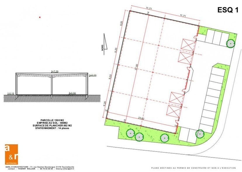 Light Industrial in Plaisance-du-Touch to rent - Site Plan - Image 3 of 13