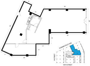 1150 Connecticut Ave NW, Washington, DC for rent Floor Plan- Image 1 of 8