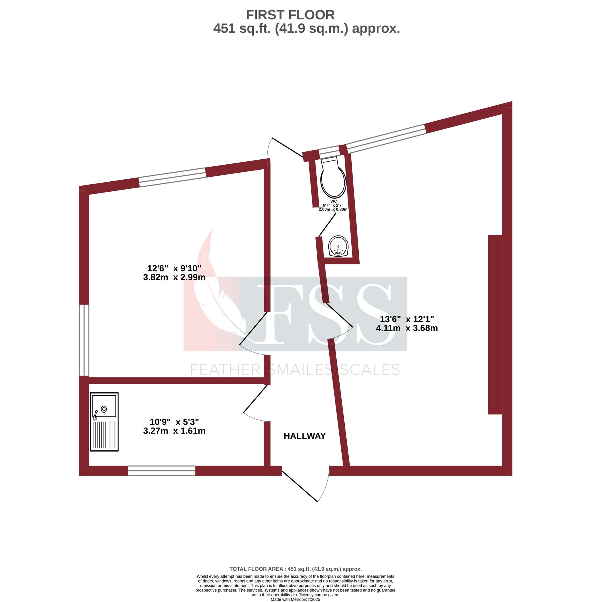 22A Oxford St, Harrogate to rent Floor Plan- Image 1 of 6