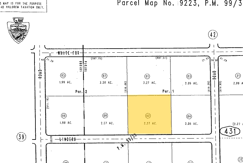 2624 Lindero Rd, Pinon Hills, CA for sale - Plat Map - Image 1 of 1