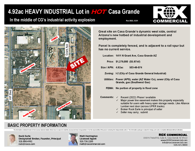 1411 N Grant Ave, Casa Grande, AZ for sale - Building Photo - Image 1 of 1