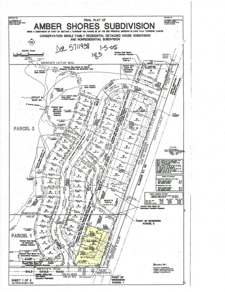 37696 N Route 59 Lots 33-44 Lake Villa portfolio of 2 properties for sale on LoopNet.co.uk - Plat Map - Image 2 of 2