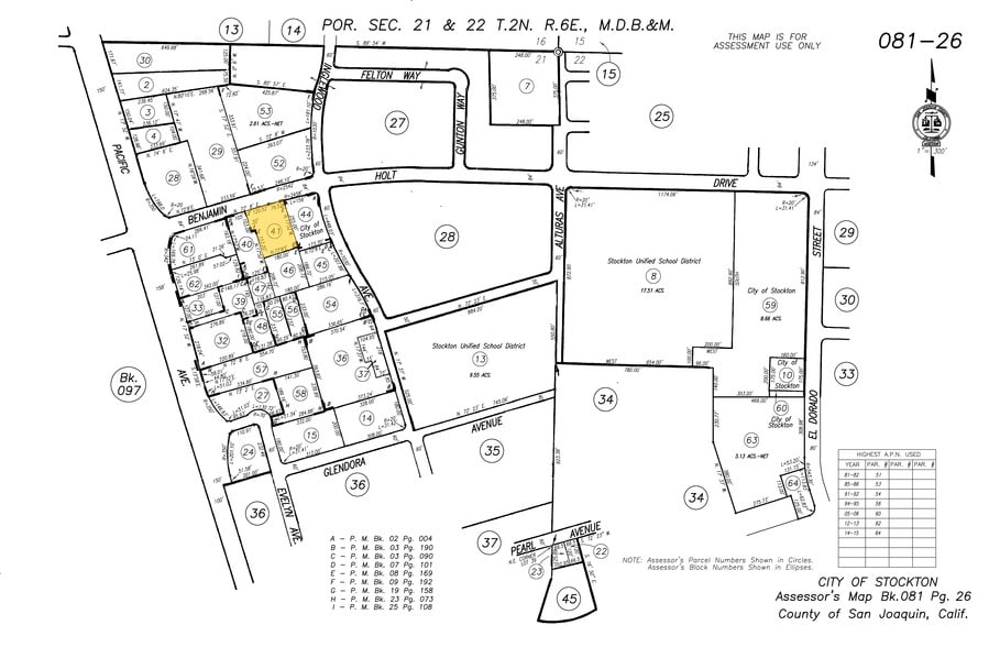 526 W Benjamin Holt Dr, Stockton, CA for rent - Plat Map - Image 3 of 5