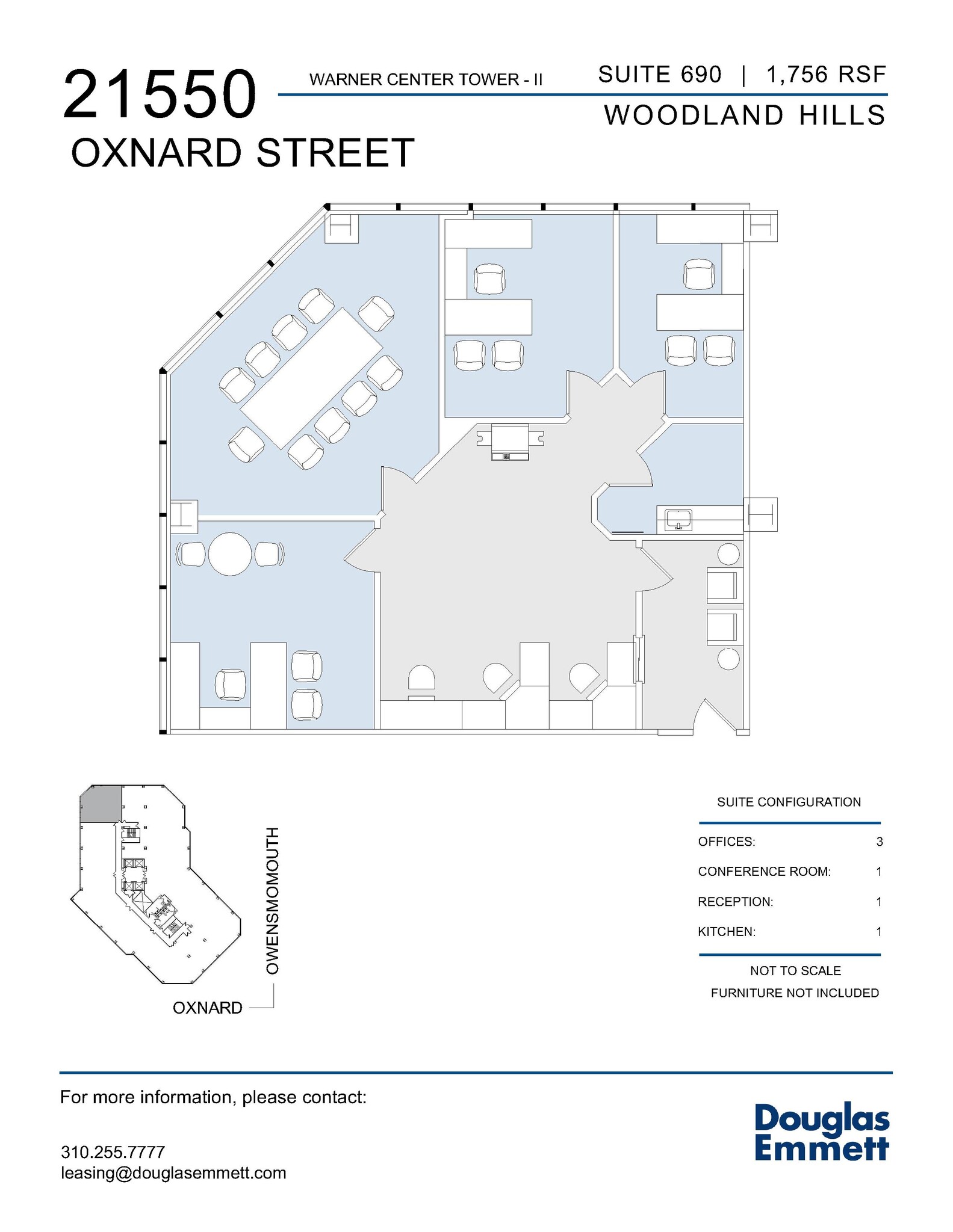 21550 Oxnard St, Woodland Hills, CA for rent Floor Plan- Image 1 of 1