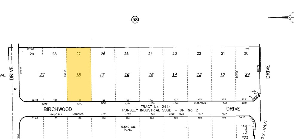 1260 Birchwood Dr, Sunnyvale, CA for sale - Plat Map - Image 2 of 2