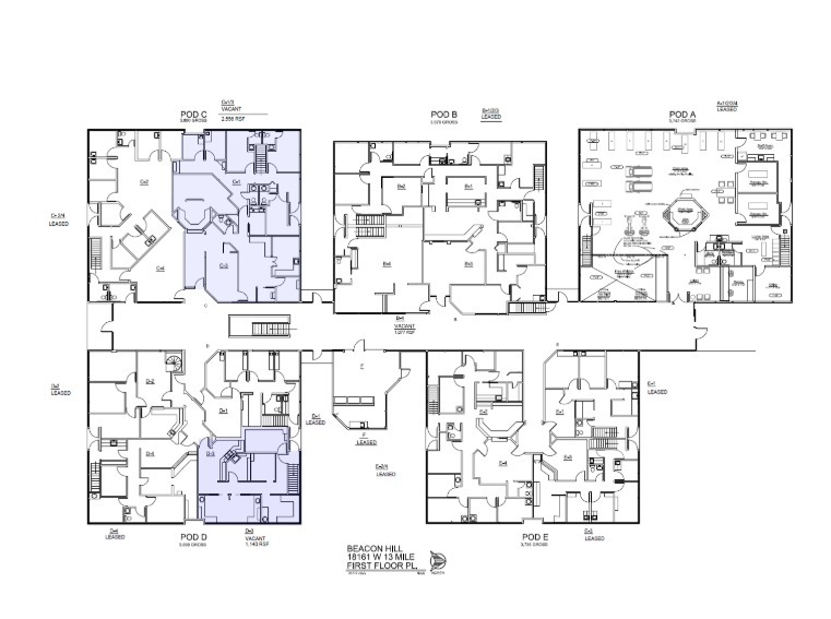 18161 W 13 Mile Rd, Southfield, MI for rent - Floor Plan - Image 2 of 2