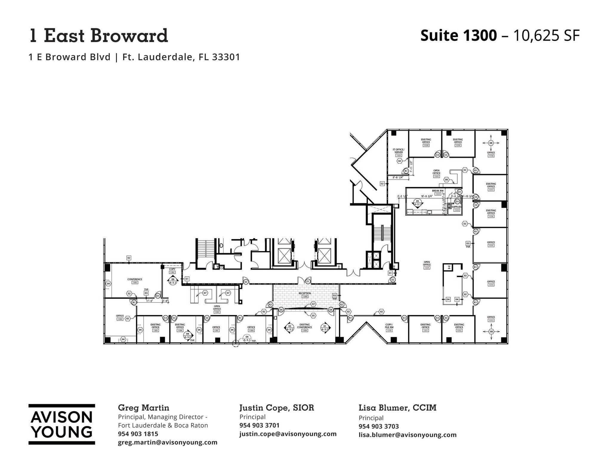 1 E Broward Blvd, Fort Lauderdale, FL to rent Floor Plan- Image 1 of 2