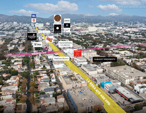 516-518 N La Brea Ave, Los Angeles, CA - aerial  map view