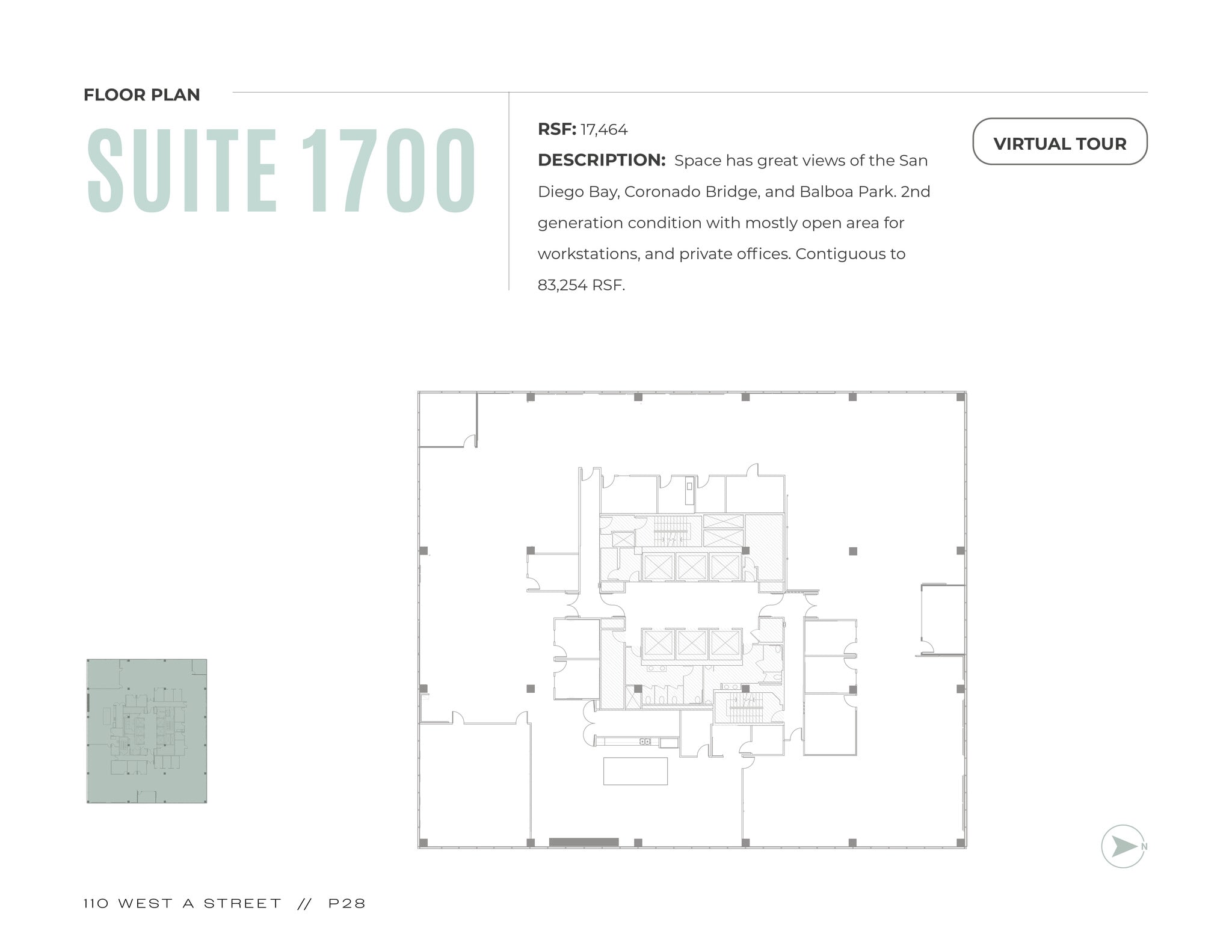 110 W A St, San Diego, CA to rent Floor Plan- Image 1 of 1