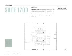 110 W A St, San Diego, CA to rent Floor Plan- Image 1 of 1