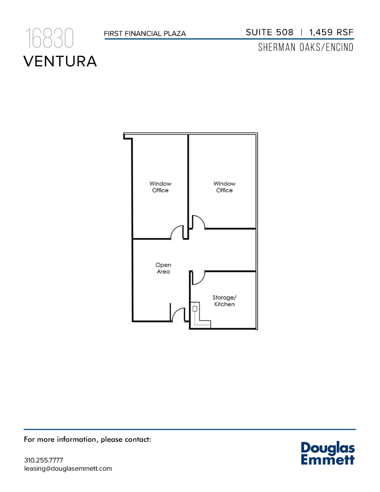 16830 Ventura Blvd, Encino, CA to rent Floor Plan- Image 1 of 1