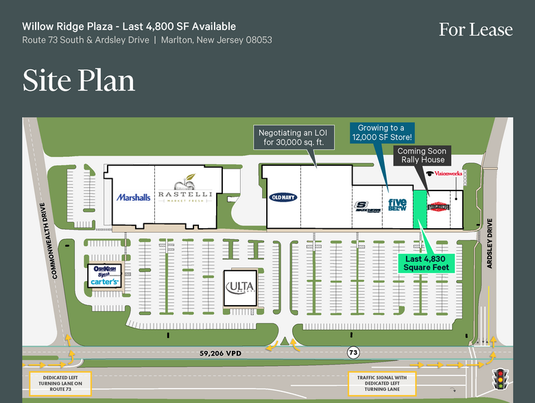 710 Route 73 S, Marlton, NJ for rent - Site Plan - Image 2 of 10