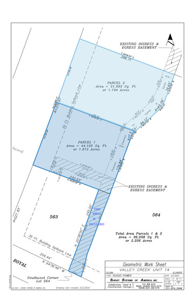 1001 N Randall Rd, Elgin, IL for sale - Plat Map - Image 2 of 2