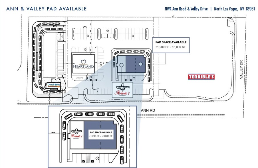 Ann Rd. and Valley Dr., North Las Vegas, NV for rent - Site Plan - Image 2 of 2