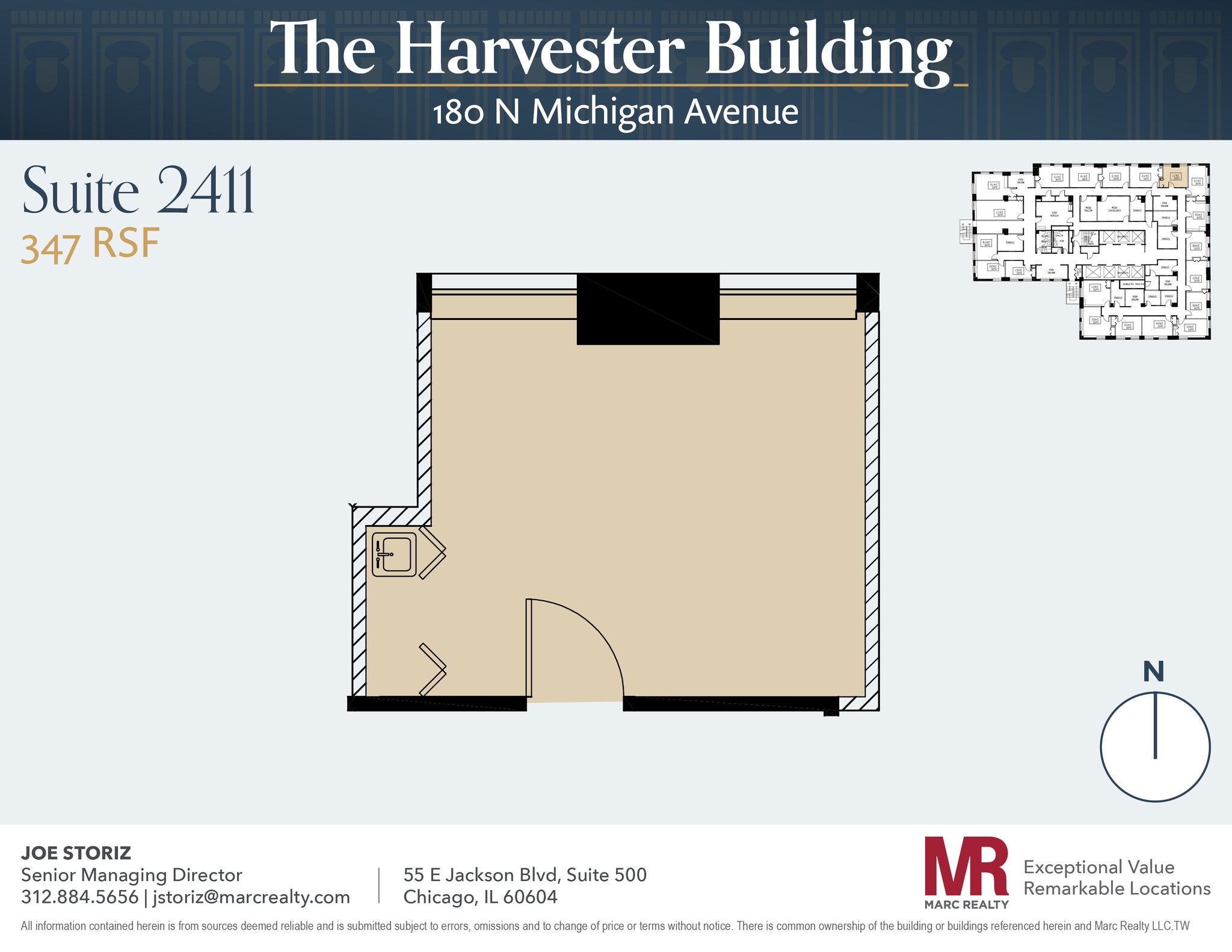 180 N Michigan Ave, Chicago, IL to rent Floor Plan- Image 1 of 4