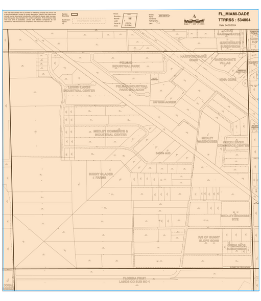 10500 NW South River Dr, Medley, FL for rent - Plat Map - Image 2 of 3