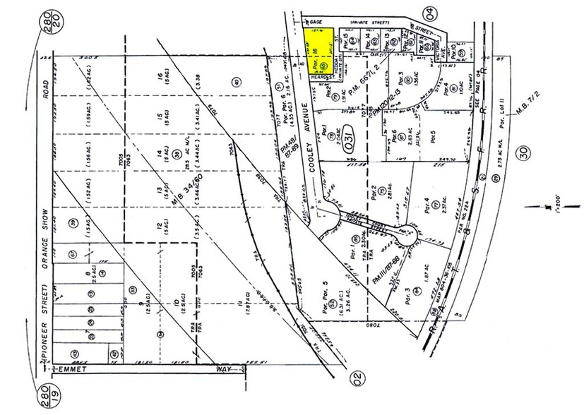 920 E Cooley Ave, San Bernardino, CA for rent - Plat Map - Image 3 of 12