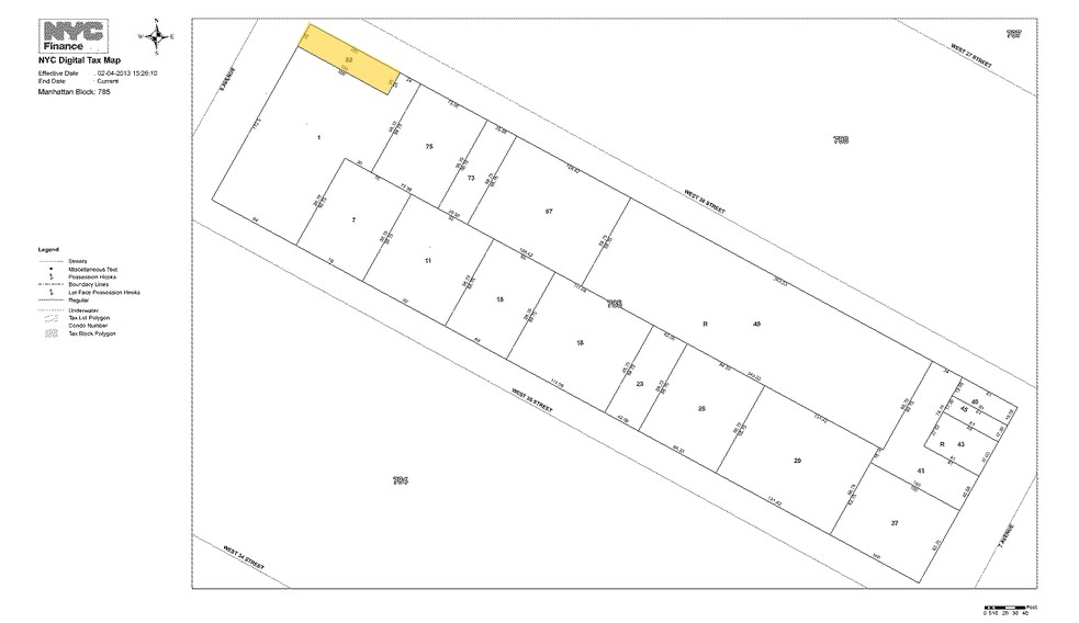 516 8th Ave, New York, NY for rent - Plat Map - Image 2 of 11