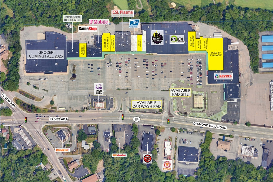 1500-1666 Diamond Hill Rd, Woonsocket, RI to rent - Building Photo - Image 2 of 3