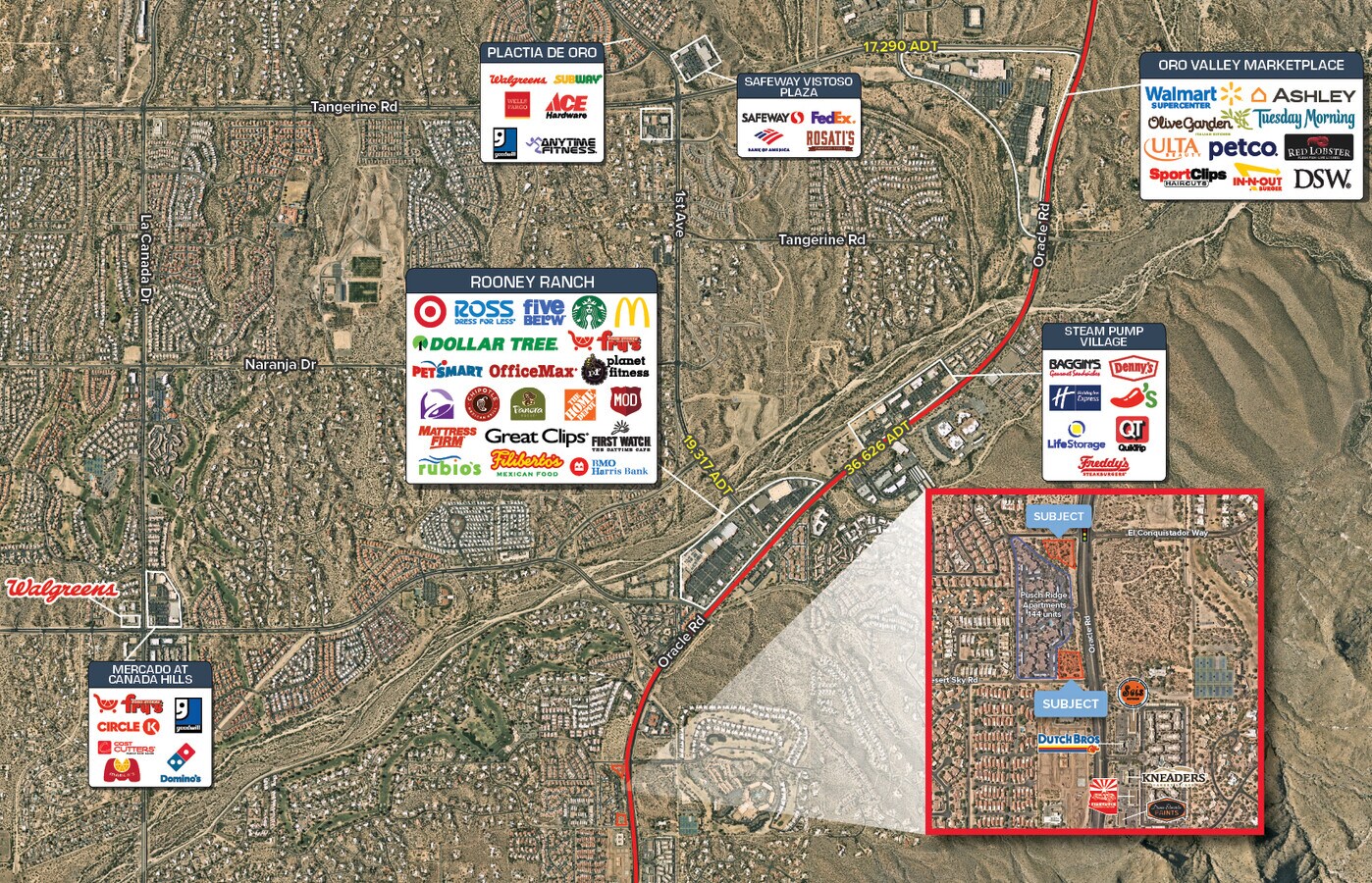 NWC Oracle Rd & Desert Sky, Oro Valley 85704 Oracle PADs UK