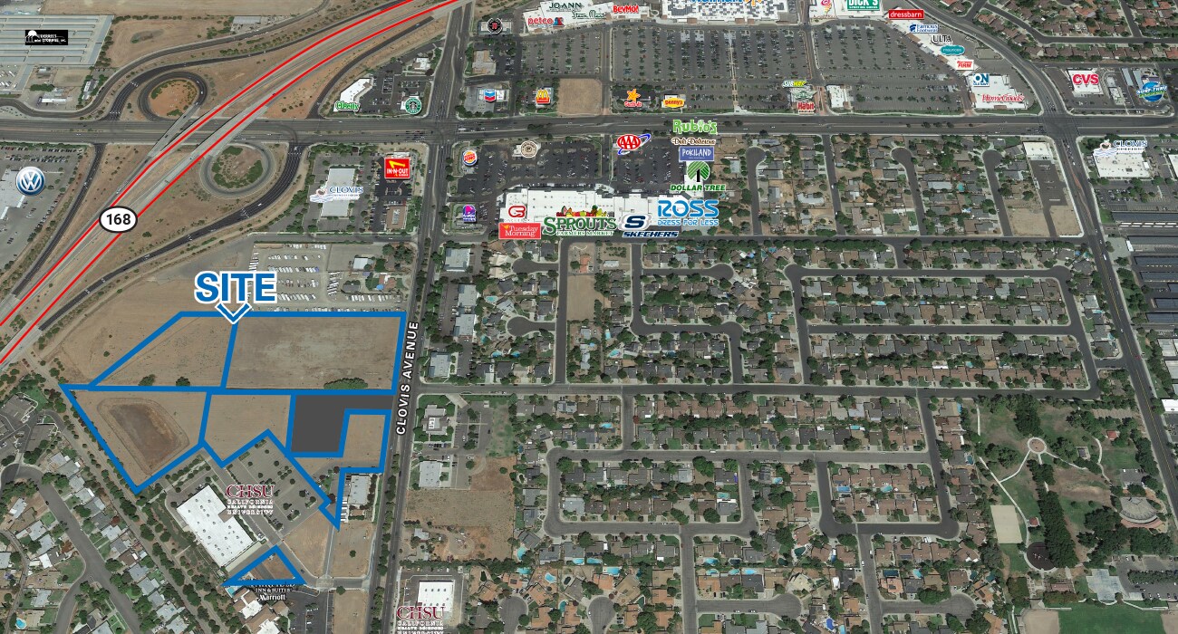 SWC Clovis & Herndon Ave, Clovis 93611 Planned Commercial Center Land Available