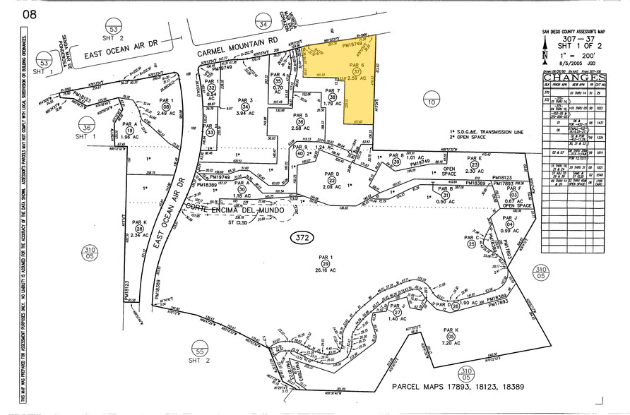 4765 Carmel Mountain Rd, San Diego, CA for rent - Plat Map - Image 2 of 7