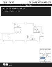 30 E 40th St, New York, NY for rent Floor Plan- Image 1 of 2