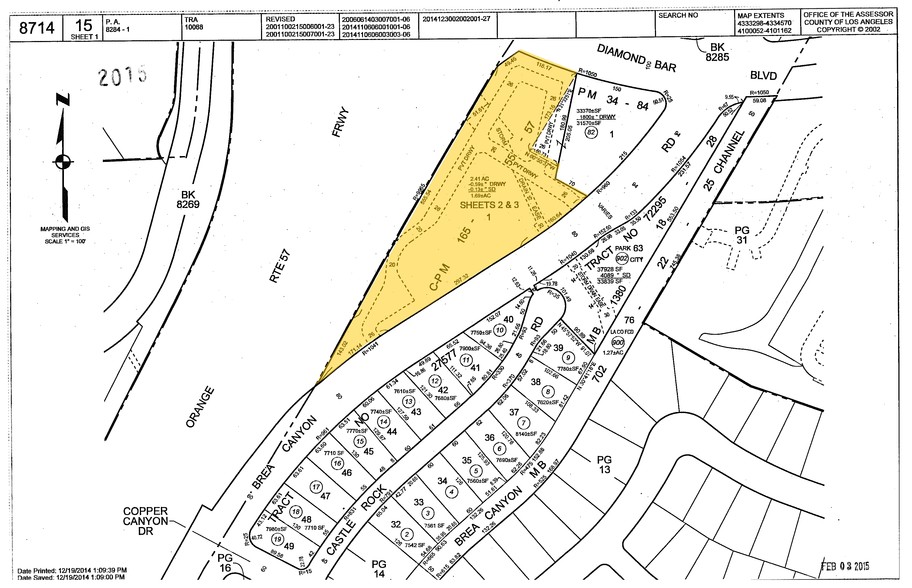 3333 S Brea Canyon Rd, Diamond Bar, CA for rent - Plat Map - Image 2 of 18