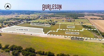 Hulen St, Burleson, TX - AERIAL  map view - Image1