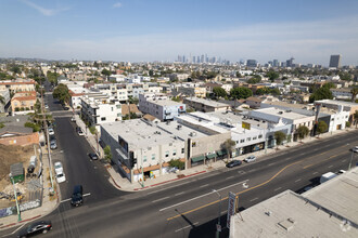 556-560 N Western Ave, Los Angeles, CA - AERIAL  map view