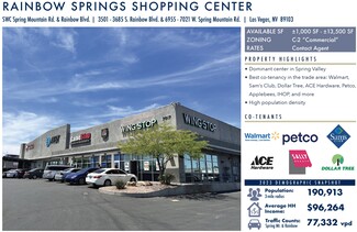 More details for 3531-3675 S Rainbow Blvd, Las Vegas, NV - Retail for Rent