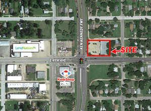 1418 E 4th Ave, Hutchinson, KS - aerial  map view - Image1