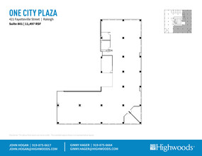 421 Fayetteville St, Raleigh, NC for rent Floor Plan- Image 1 of 1