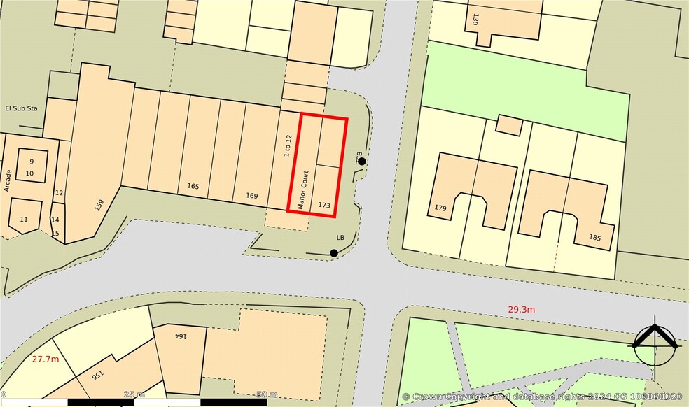 171-173 Church Rd, Benfleet to rent - Site Plan - Image 2 of 4