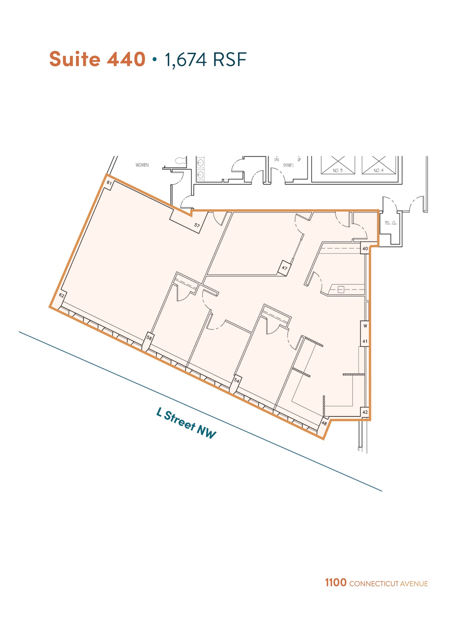 1100 Connecticut Ave NW, Washington, DC to rent Floor Plan- Image 1 of 4