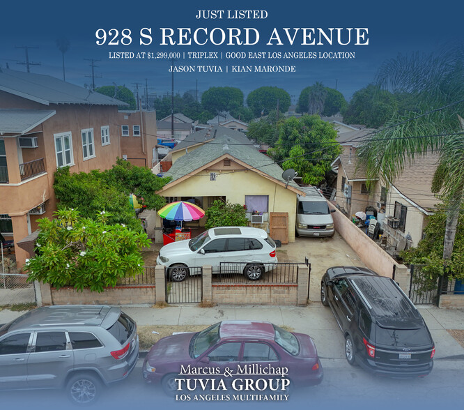 928 S Record Ave, Los Angeles, CA for sale - Building Photo - Image 1 of 18