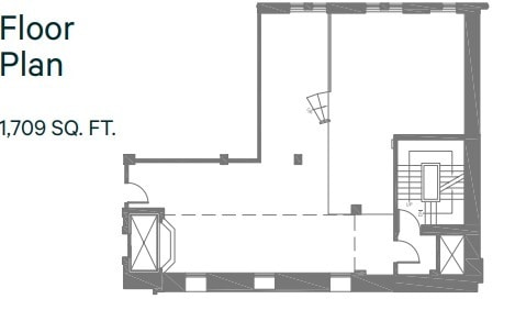 2065-2121 Rue Crescent, Montréal, QC to rent Floor Plan- Image 1 of 4