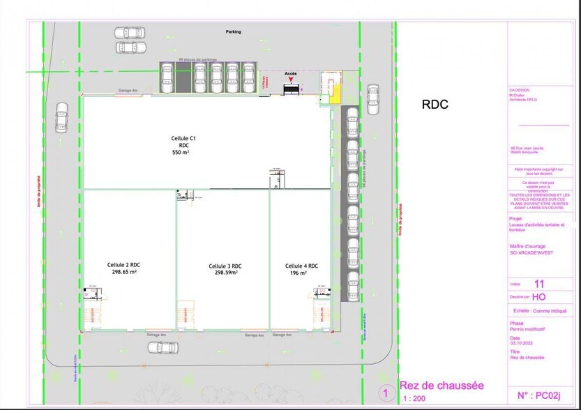 Light Industrial in Villeneuve-sous-Dammartin to rent - Site Plan - Image 3 of 15
