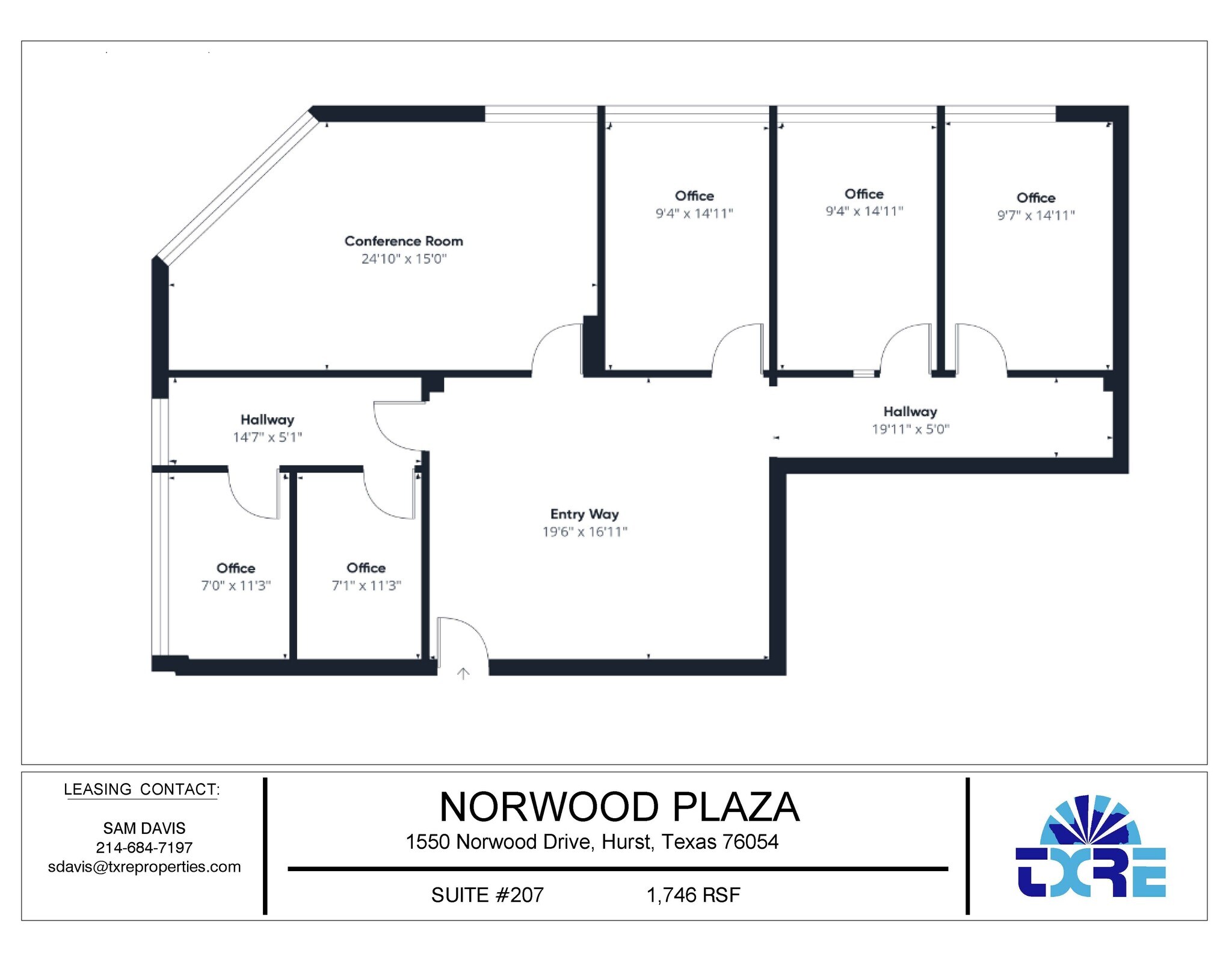 1550 Norwood Dr, Hurst, TX to rent Floor Plan- Image 1 of 1